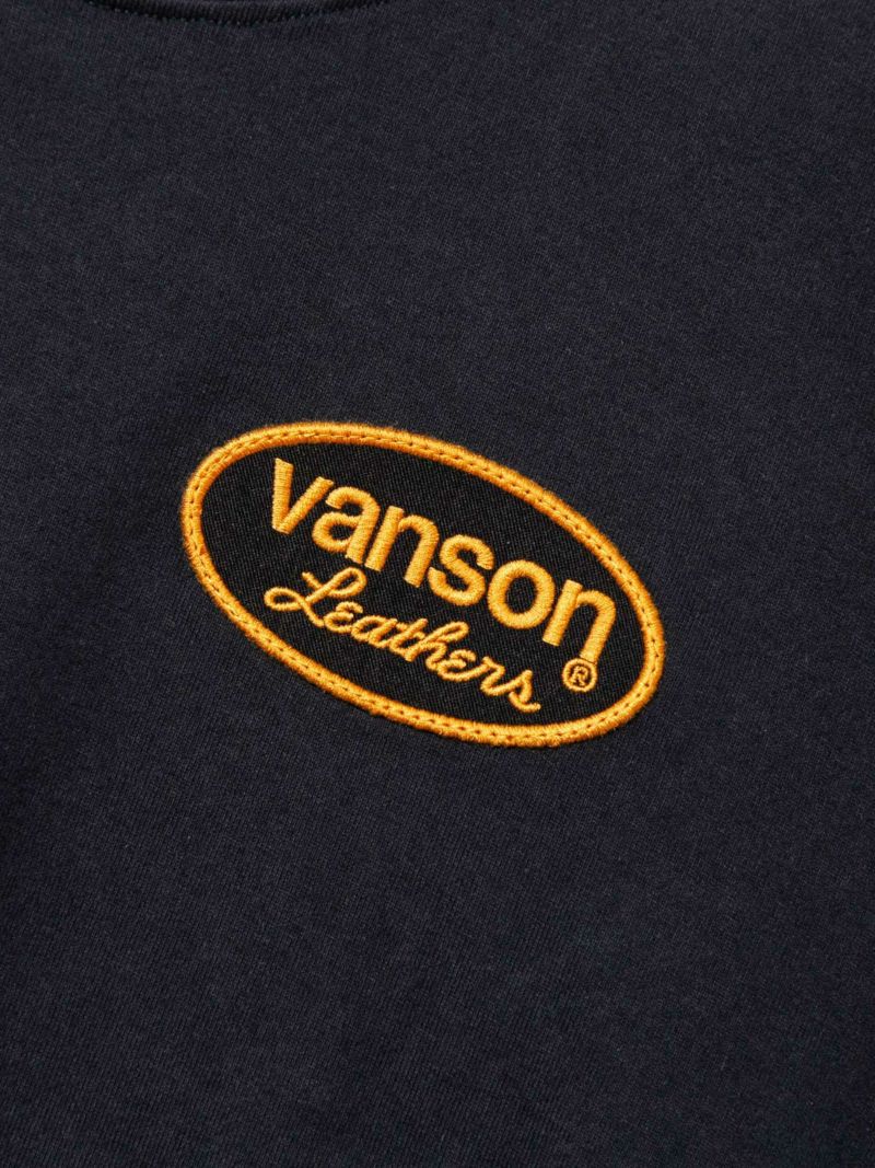 【VANSON】“パッチワークスカル”刺繍入りロンT＜50周年記念モデル：別注＞