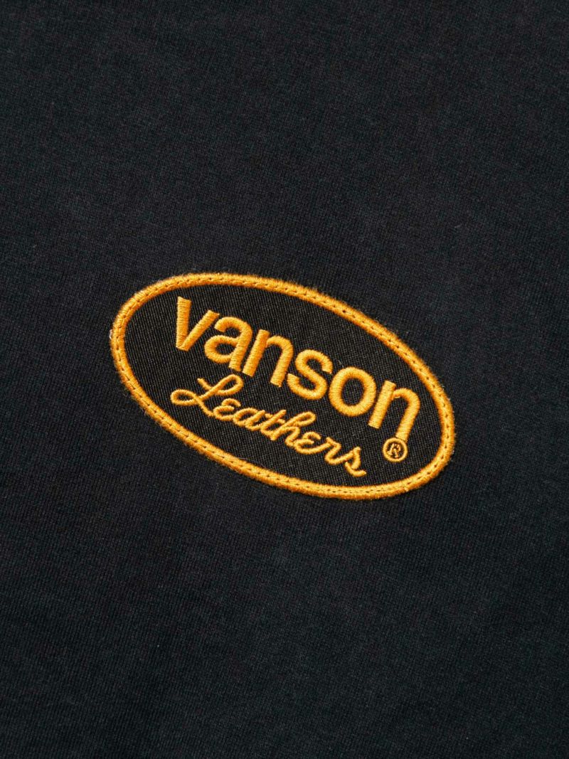 【VANSON】“パッチワークスカル”刺繍入りロンT＜50周年記念モデル：別注＞