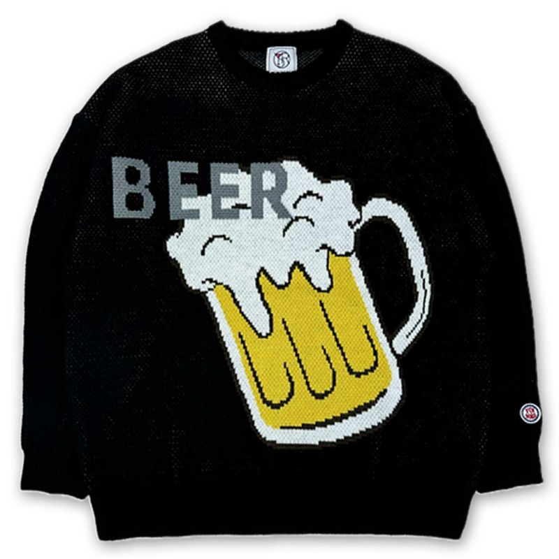 【YOIDORE】“BEER”ジャガードニット