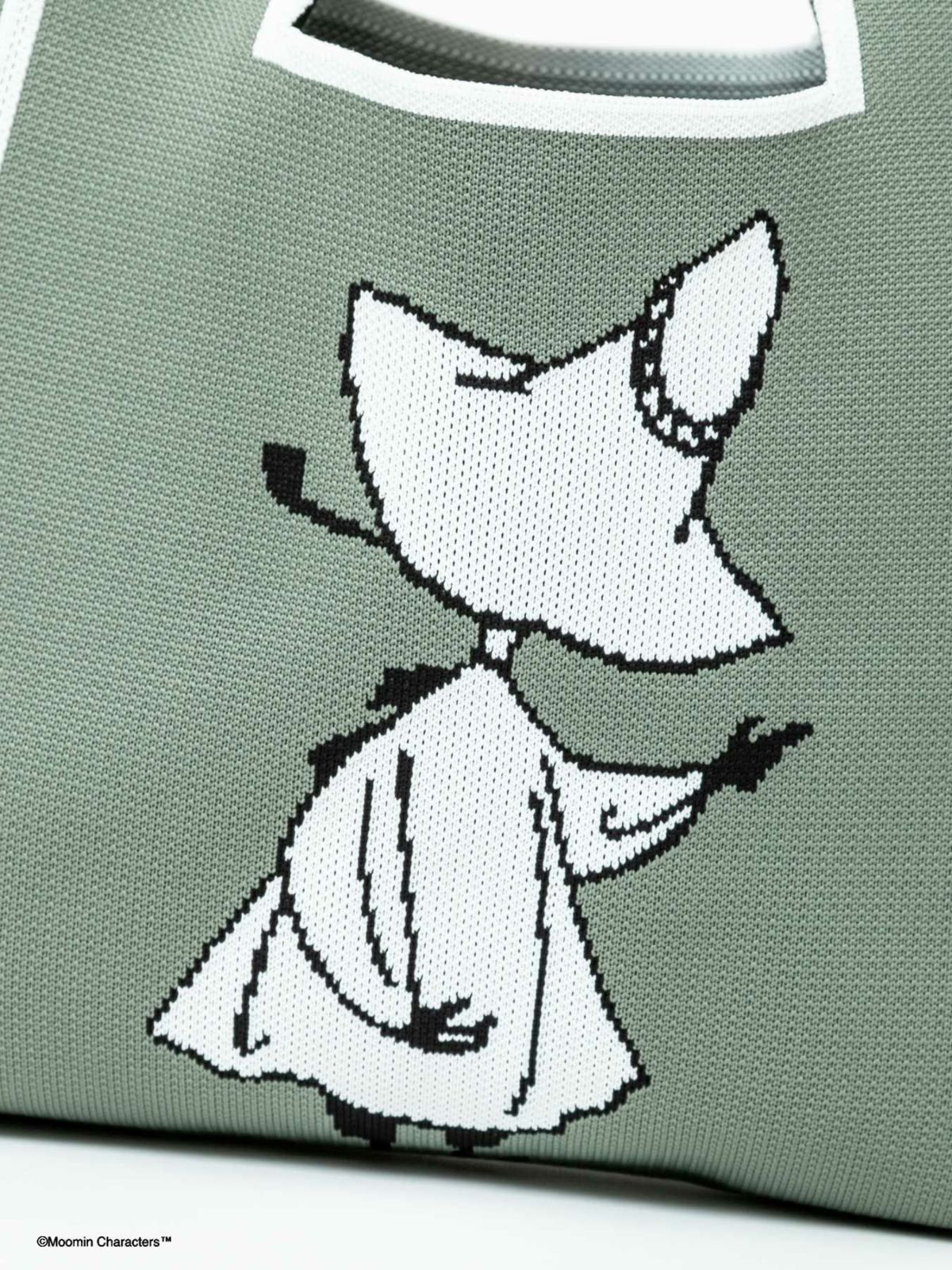 【MOOMIN】“リトルミイ＆スナフキン”ニット編みマルシェバッグ