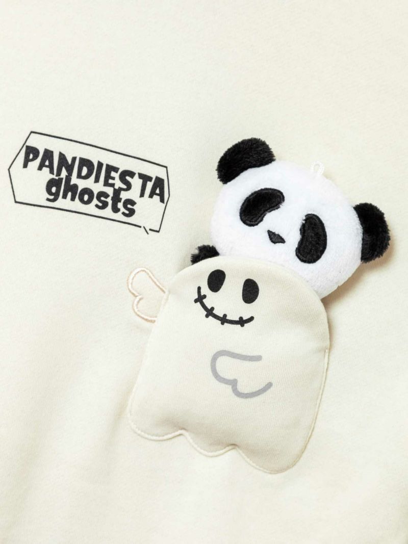 【PANDIESTA JAPAN】“おばけパンダ”ぬいぐるみ付きBIGシルエットプルパーカー