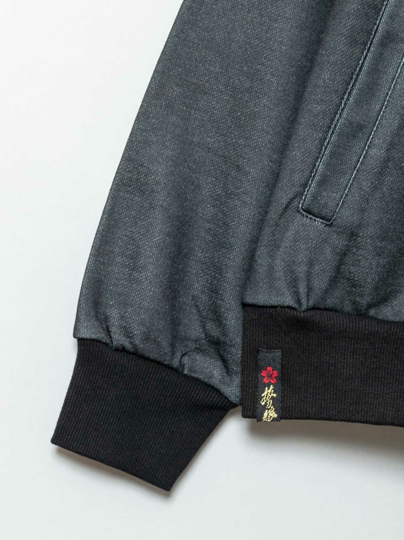 【抜刀娘】“葵：暗躍”刺繍入りZIPパーカー