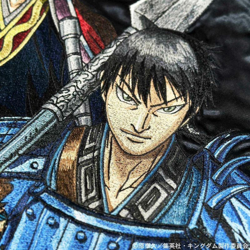 【絡繰魂・粋×キングダム】信×嬴政 いざ中華統一 リバーシブルスカジャン