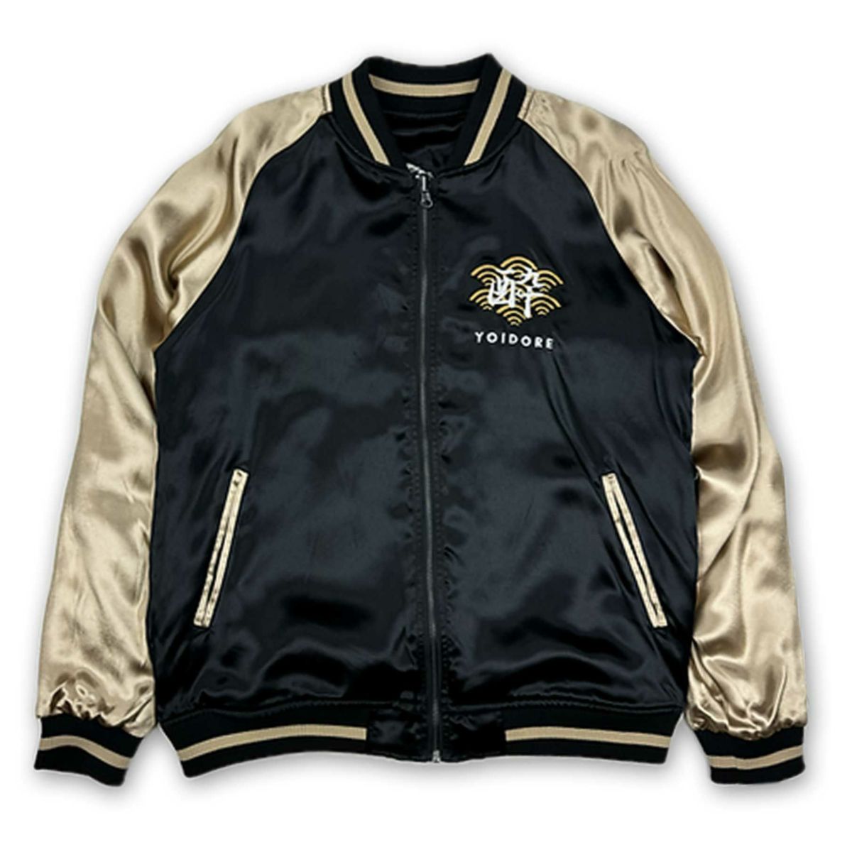 【YOIDORE】“浮世絵：ビール”総刺繍リバーシブルスカジャン