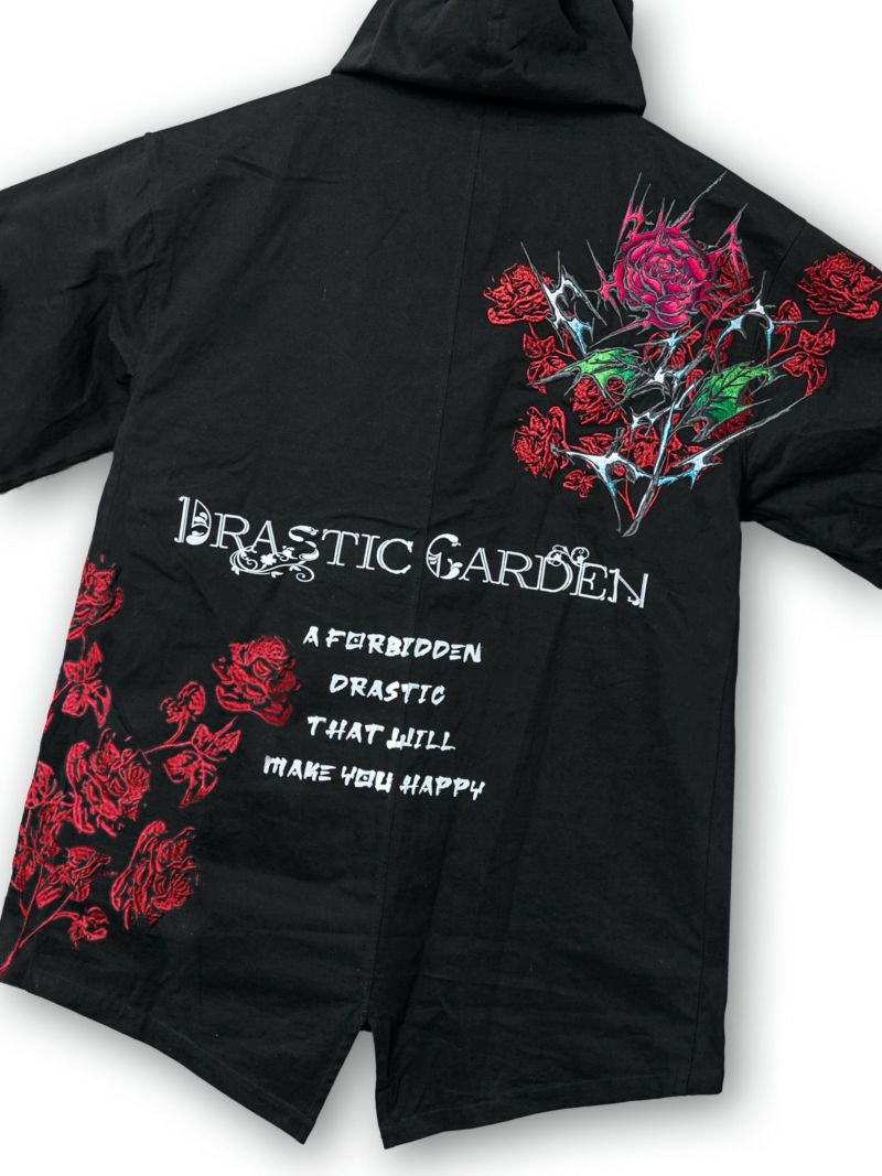 【DRASTIC GARDEN】“稲妻の薔薇”デコレーションモッズコート