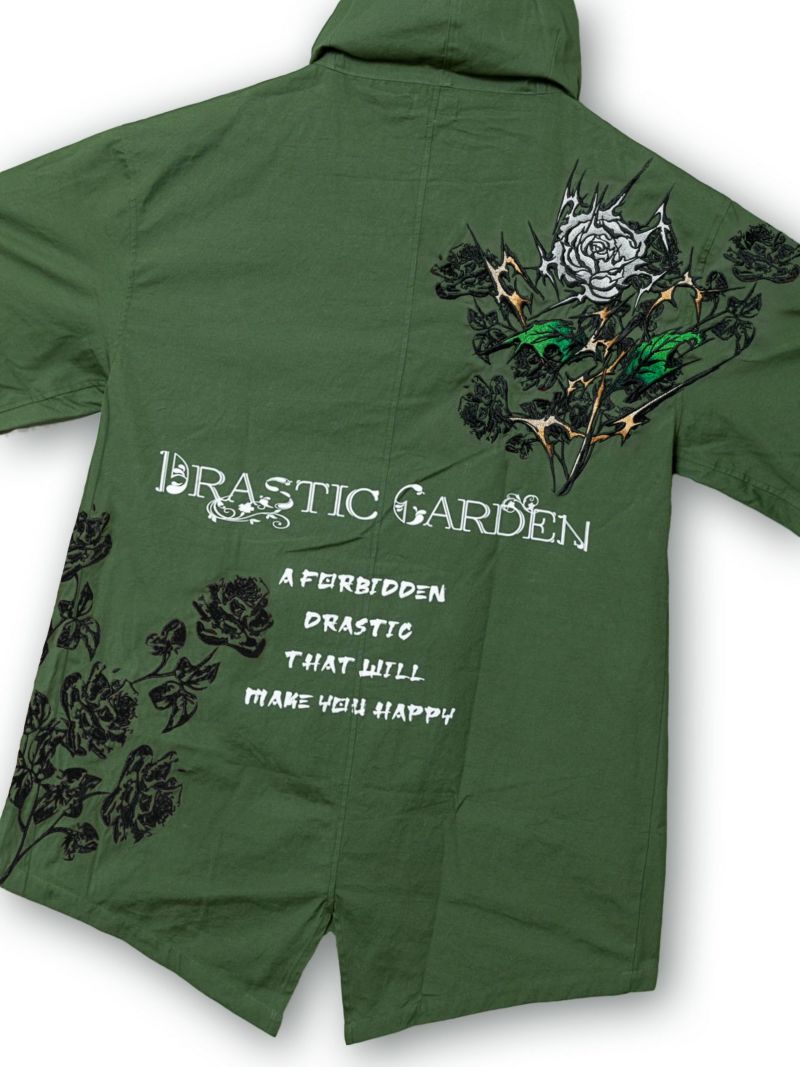 【DRASTIC GARDEN】“稲妻の薔薇”デコレーションモッズコート