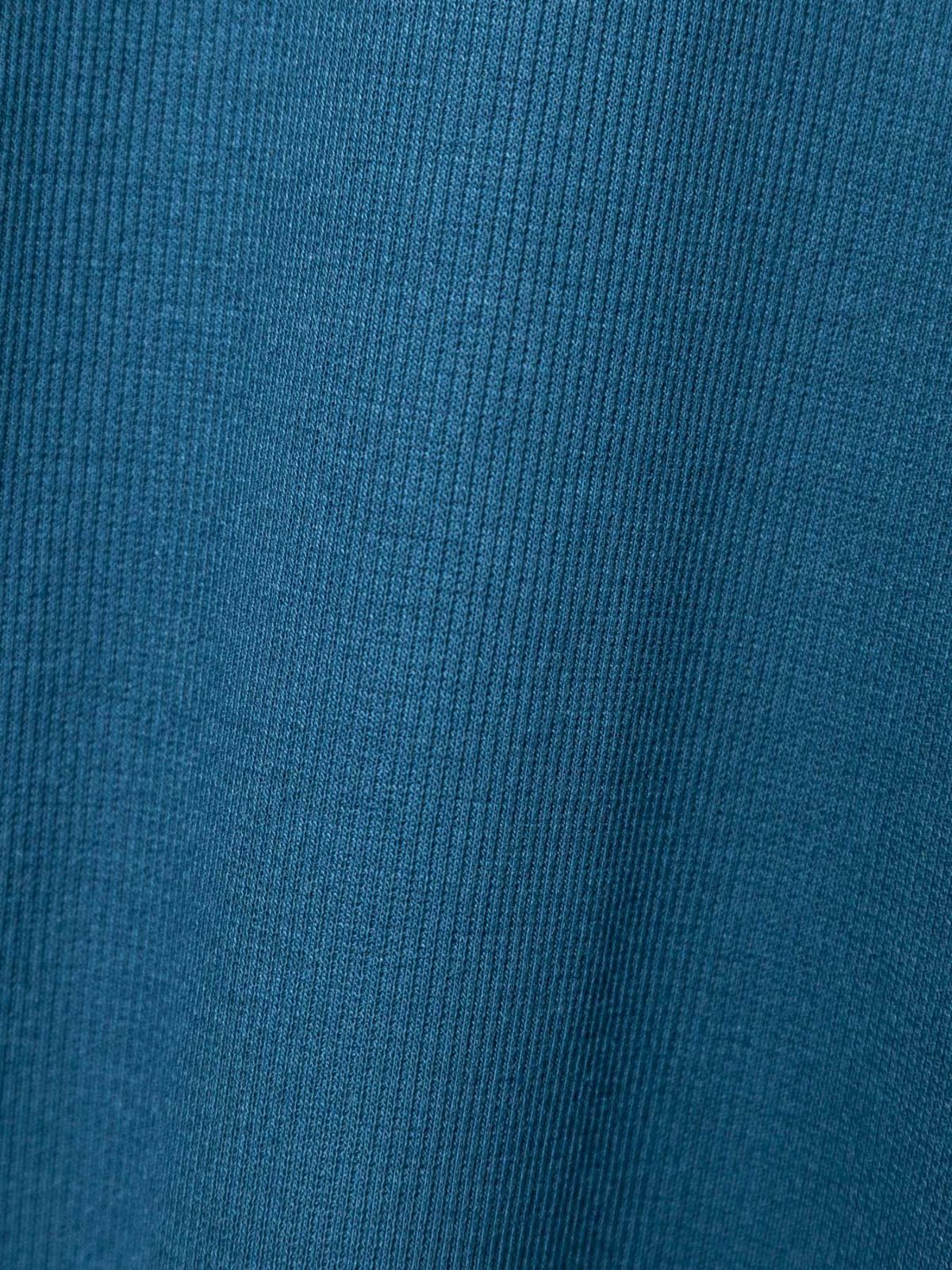 【雅結】桜刺繍 テレコ素材VネックロンT