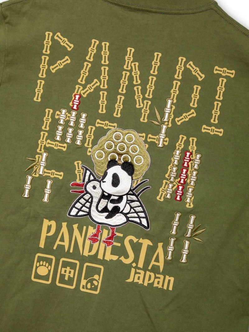 【PANDIESTA JAPAN】“麻雀”刺繍入りロンT