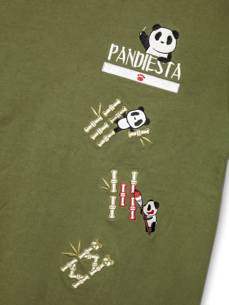 【PANDIESTA JAPAN】“麻雀”刺繍入りロンT