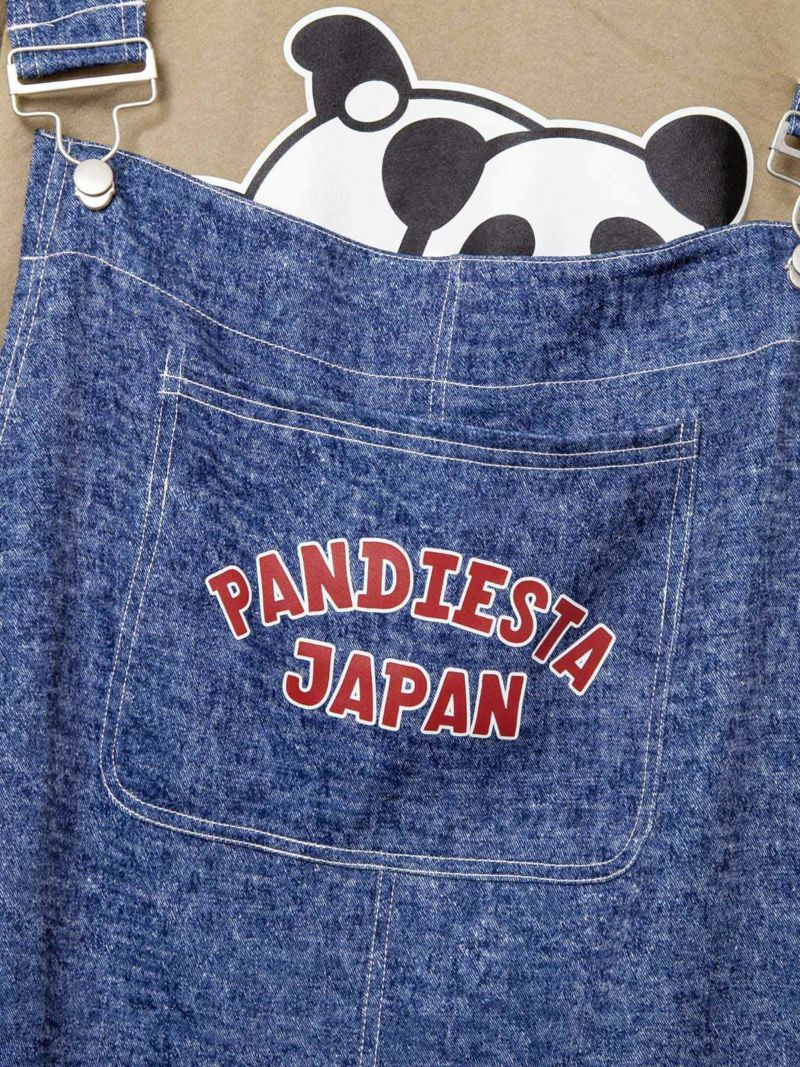 【PANDIESTA JAPAN】サロペット風トリックロンT