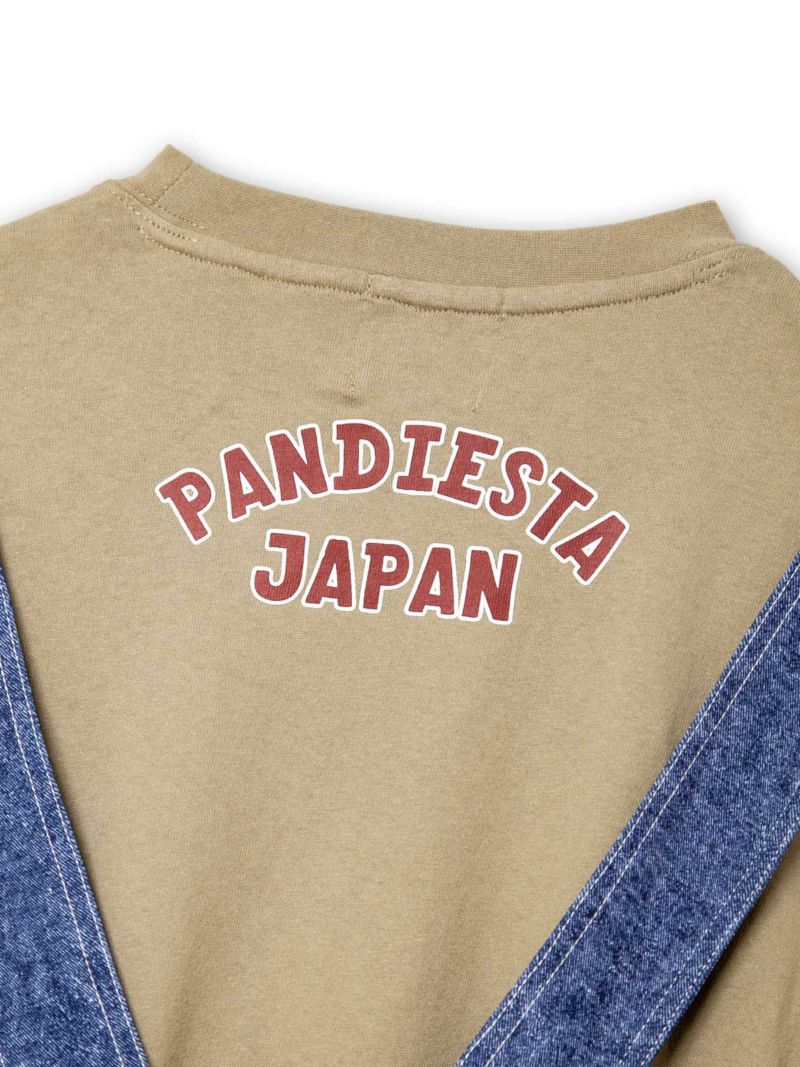 【PANDIESTA JAPAN】サロペット風トリックロンT