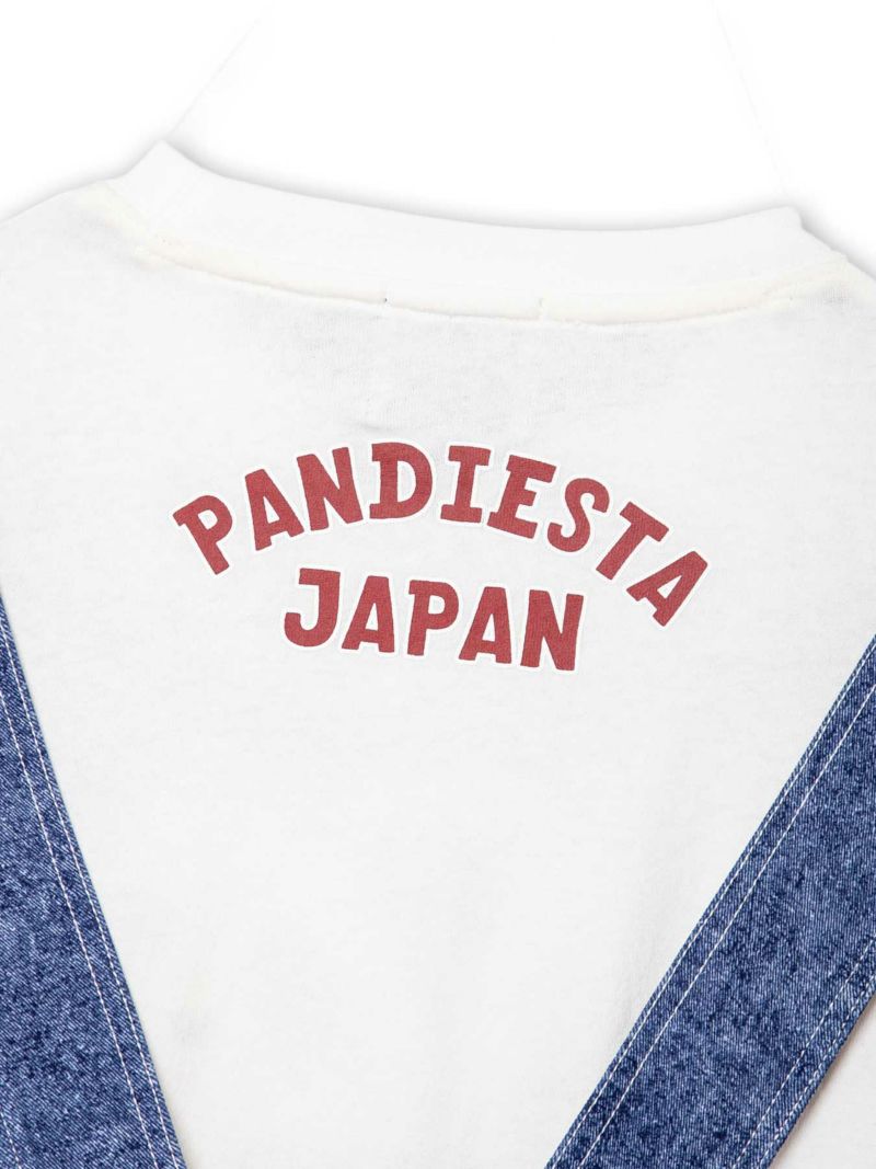 【PANDIESTA JAPAN】サロペット風トリックロンT