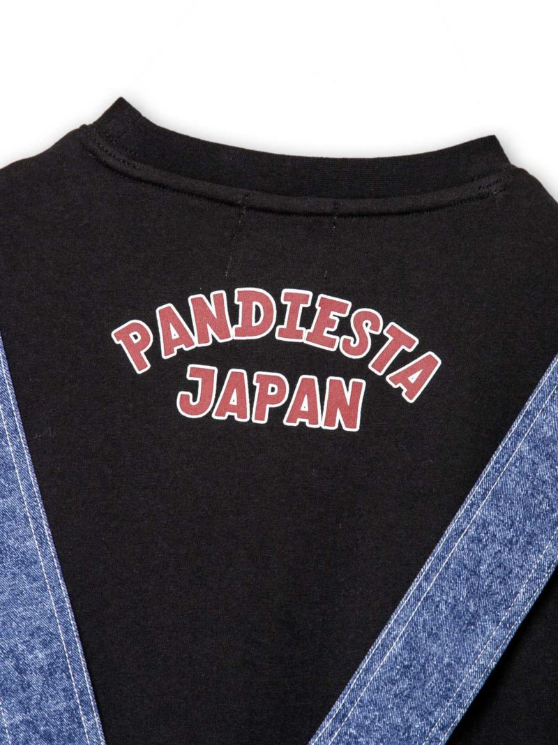 【PANDIESTA JAPAN】サロペット風トリックロンT