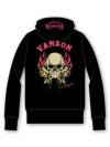 【VANSON】“スカルファイヤー”総刺繍ZIPパーカー〔別注:名阪限定カラー〕