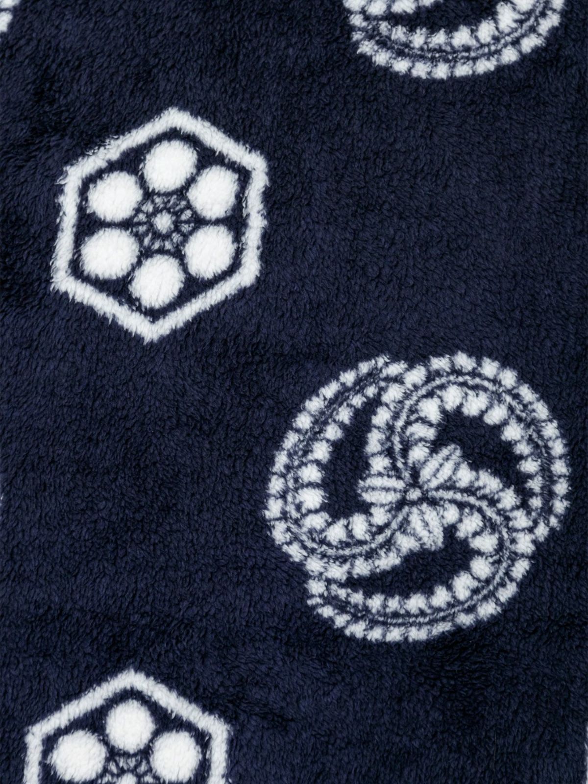 【和風景】<br>家紋総柄ボアフリーストレーナー