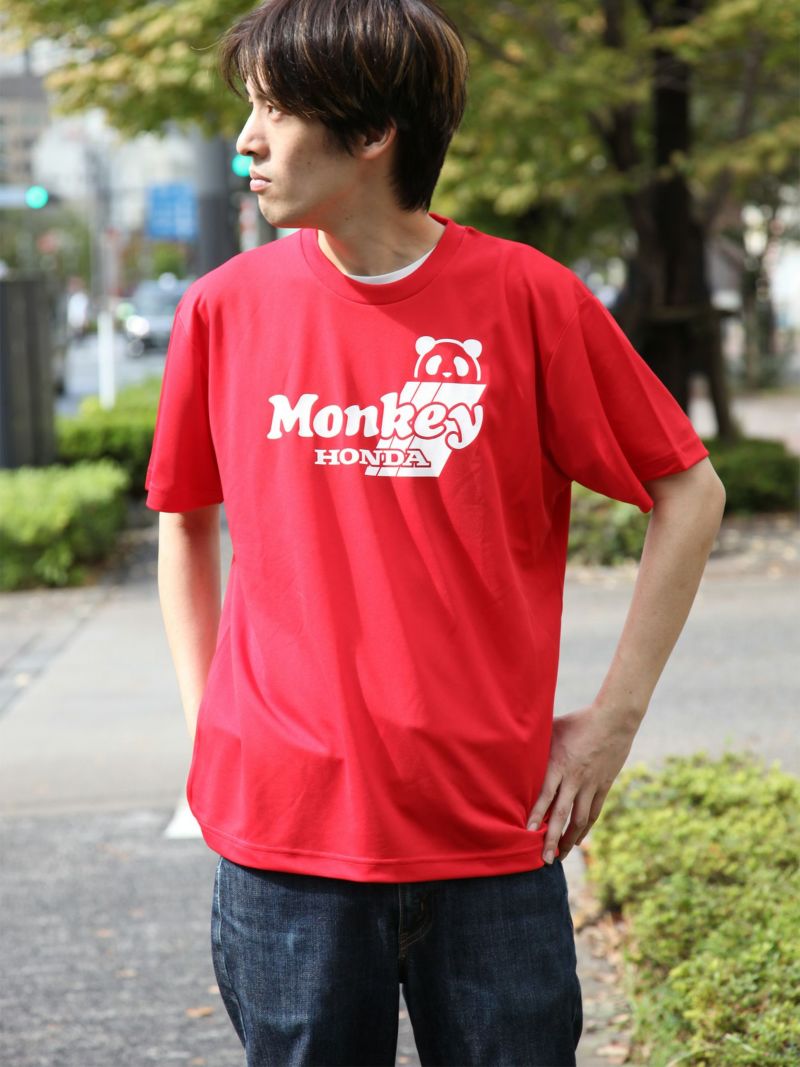 【HONDA×PANDIESTA JAPAN】<br>“HONDA MONKEY Z50J”DRYメッシュ素材Tシャツ