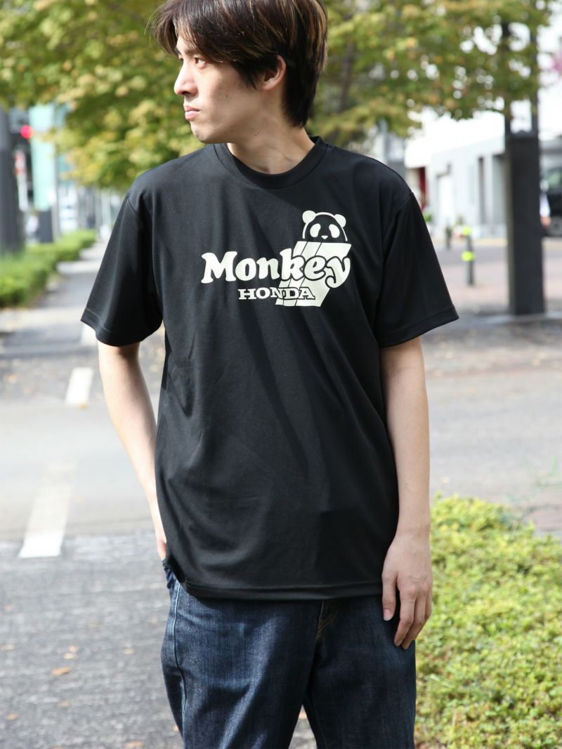 【HONDA×PANDIESTA JAPAN】<br>“HONDA MONKEY Z50J”DRYメッシュ素材Tシャツ