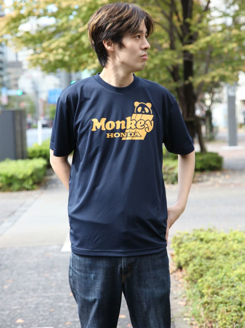 【HONDA×PANDIESTA JAPAN】<br>“HONDA MONKEY Z50J”DRYメッシュ素材Tシャツ