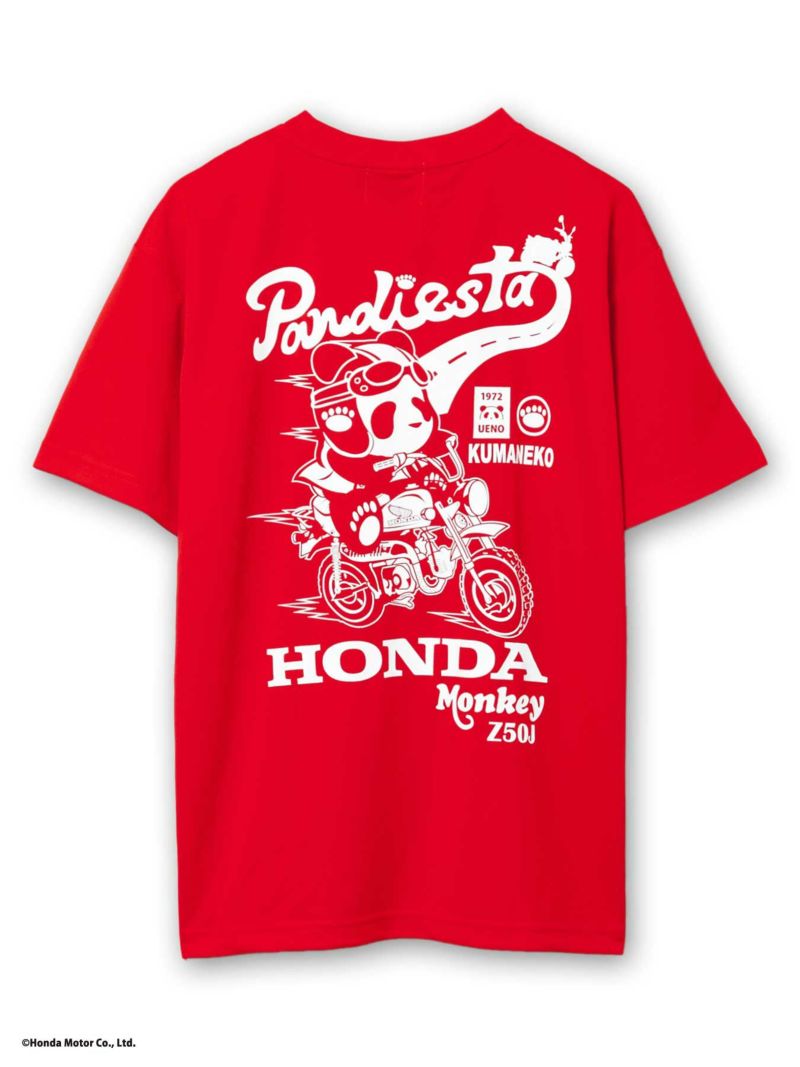 【HONDA×PANDIESTA JAPAN】<br>“HONDA MONKEY Z50J”DRYメッシュ素材Tシャツ