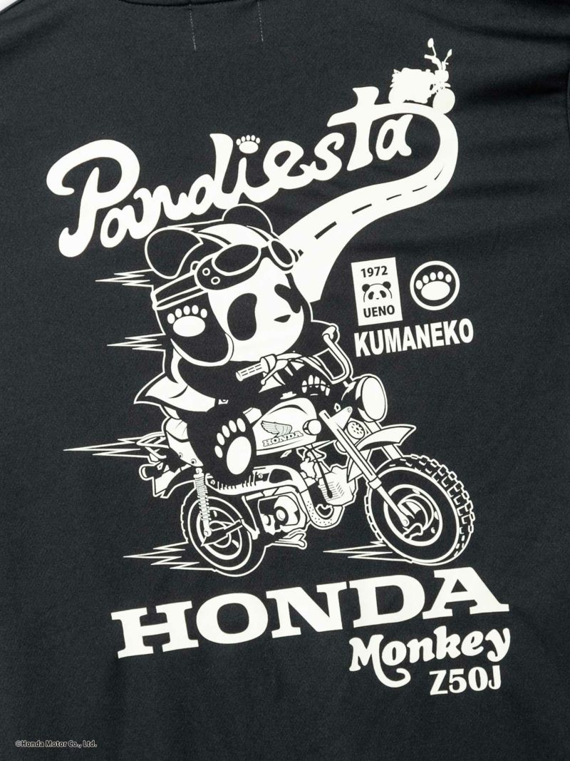 【HONDA×PANDIESTA JAPAN】<br>“HONDA MONKEY Z50J”DRYメッシュ素材Tシャツ