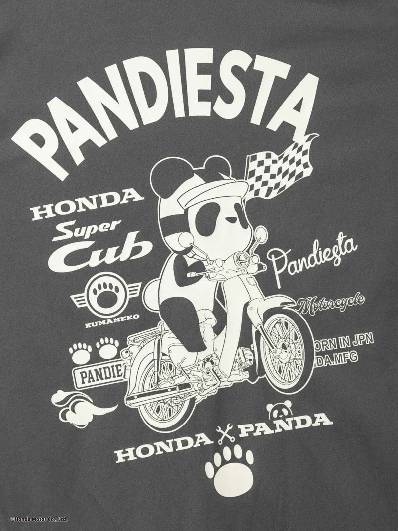 【HONDA×PANDIESTA JAPAN】<br>“SUPER CUB”DRYメッシュ素材ZIPパーカー