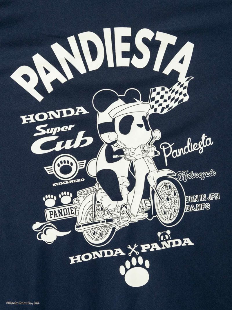 【HONDA×PANDIESTA JAPAN】<br>“SUPER CUB”DRYメッシュ素材ZIPパーカー