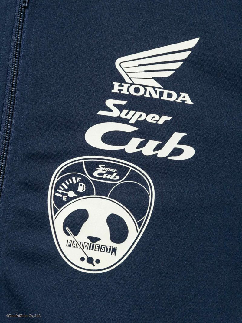 【HONDA×PANDIESTA JAPAN】<br>“SUPER CUB”DRYメッシュ素材ZIPパーカー