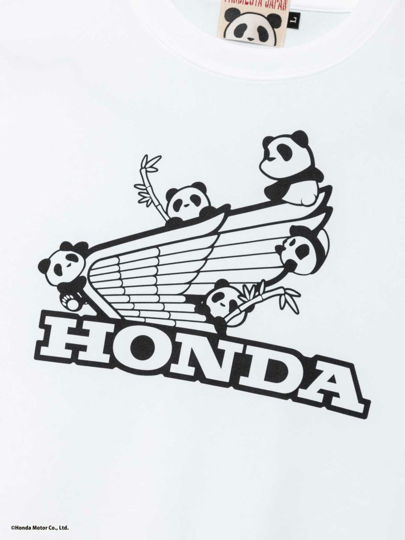 【HONDA×PANDIESTA JAPAN】<br>“WING LOGO”DRYメッシュ素材ロンT