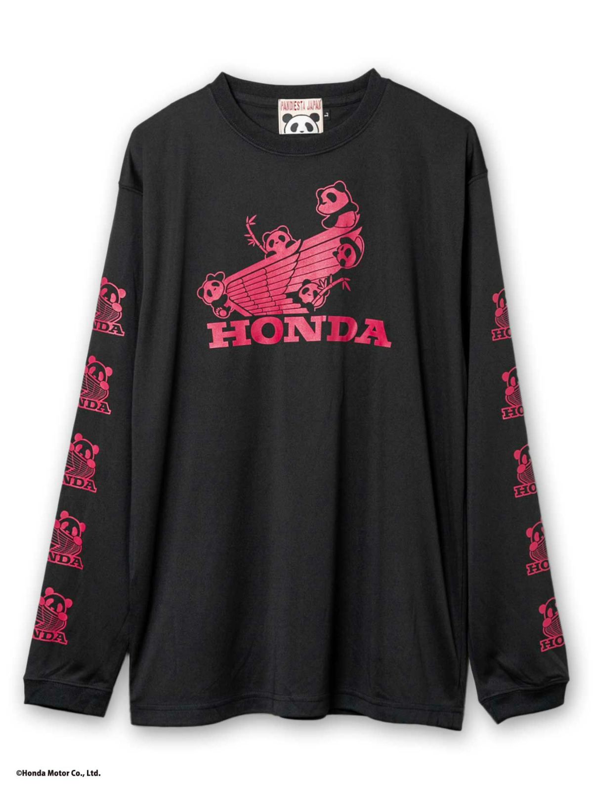 【HONDA×PANDIESTA JAPAN】<br>“WING LOGO”DRYメッシュ素材ロンT