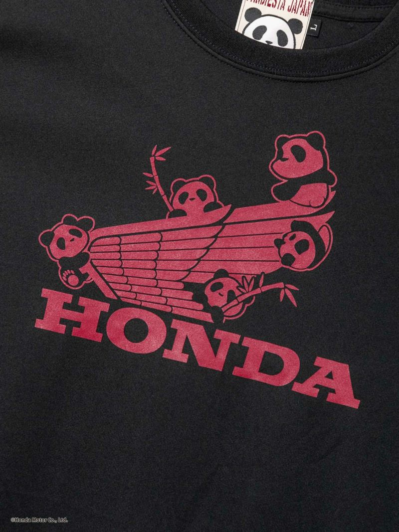 【HONDA×PANDIESTA JAPAN】<br>“WING LOGO”DRYメッシュ素材ロンT