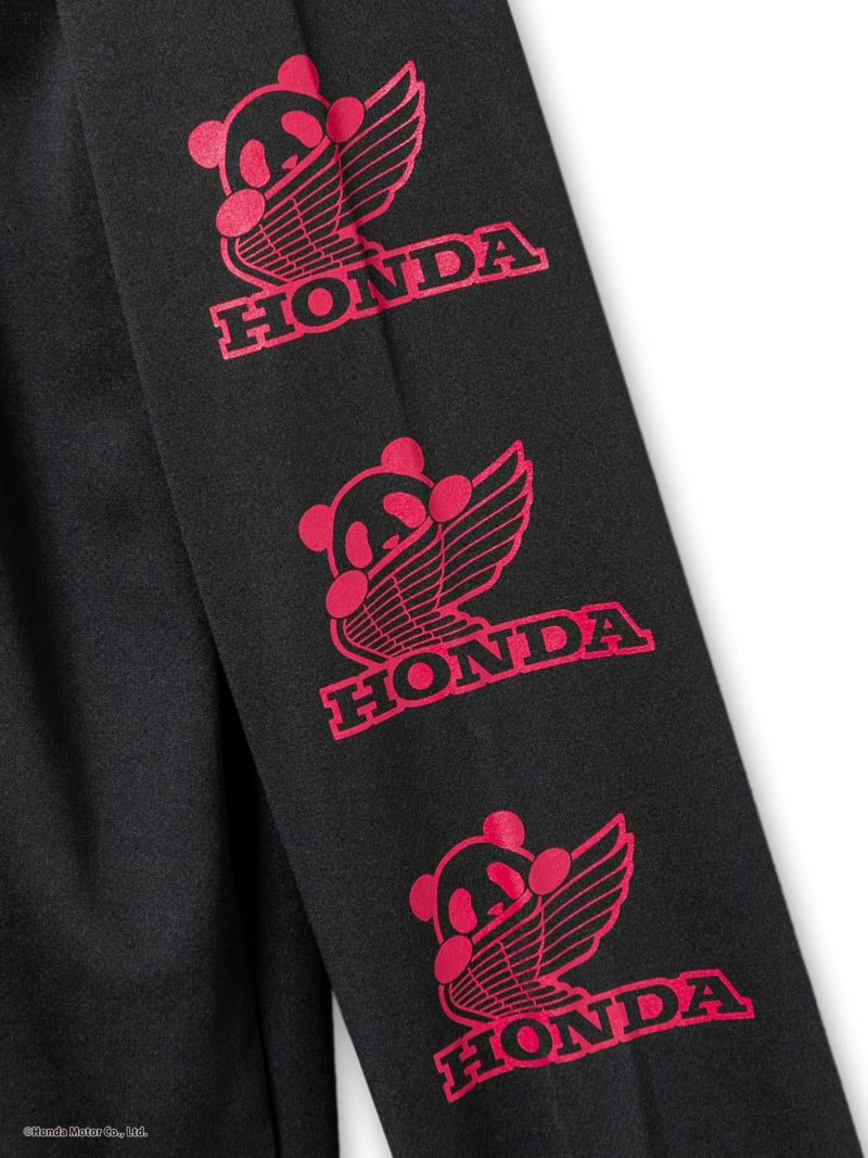 【HONDA×PANDIESTA JAPAN】<br>“WING LOGO”DRYメッシュ素材ロンT