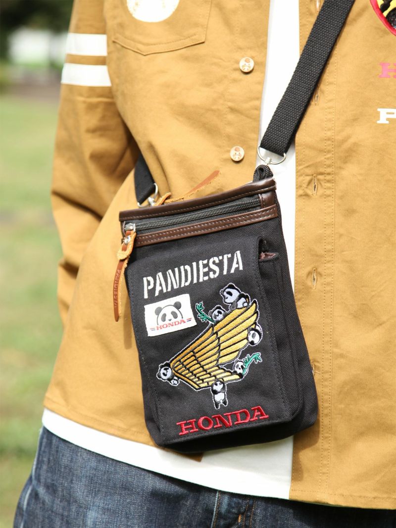 【HONDA×PANDIESTA JAPAN】“WING LOGO”刺繍入り2WAYシザーケース