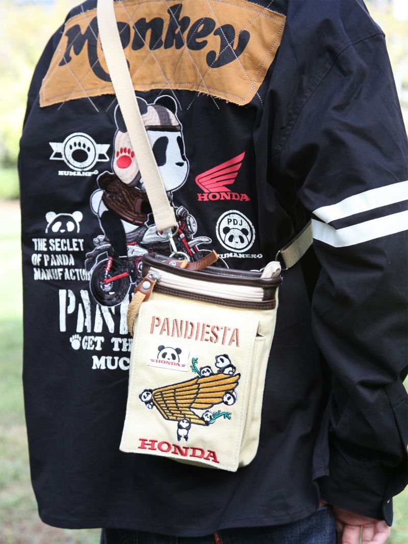 【HONDA×PANDIESTA JAPAN】“WING LOGO”刺繍入り2WAYシザーケース