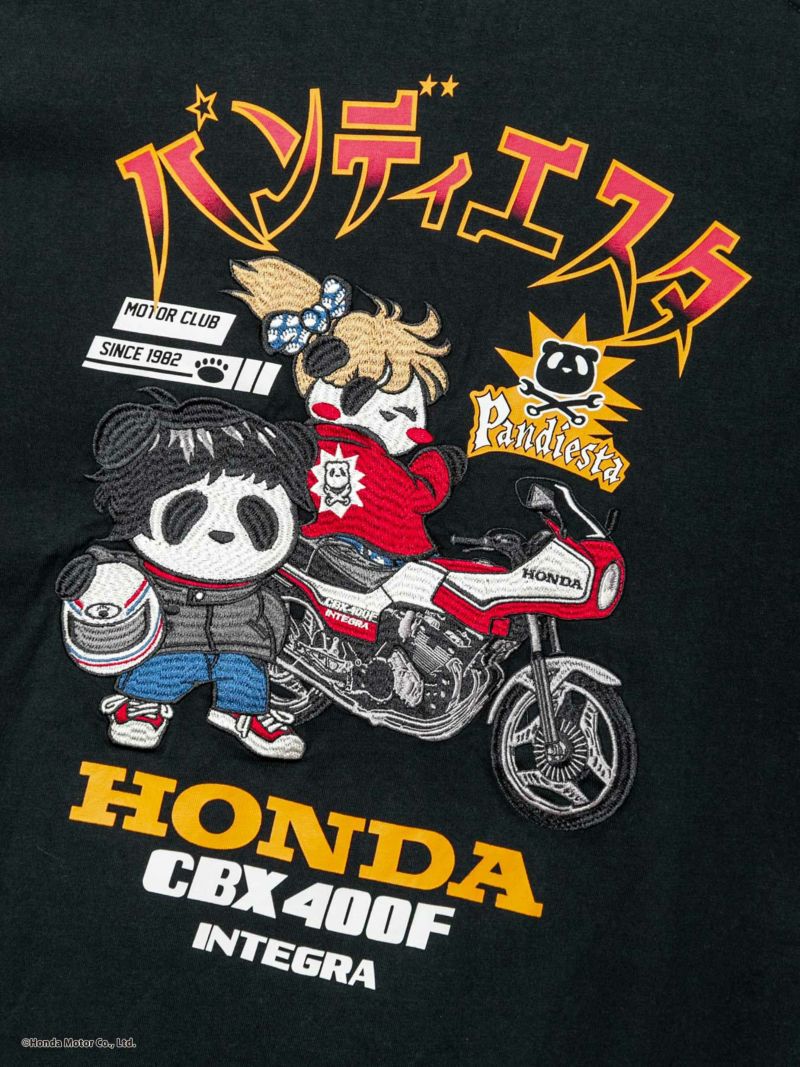 ＜予約＞【HONDA×PANDIESTA JAPAN】<br>“CBX400F INTEGRA SHOW-WA”刺繍入りロンT