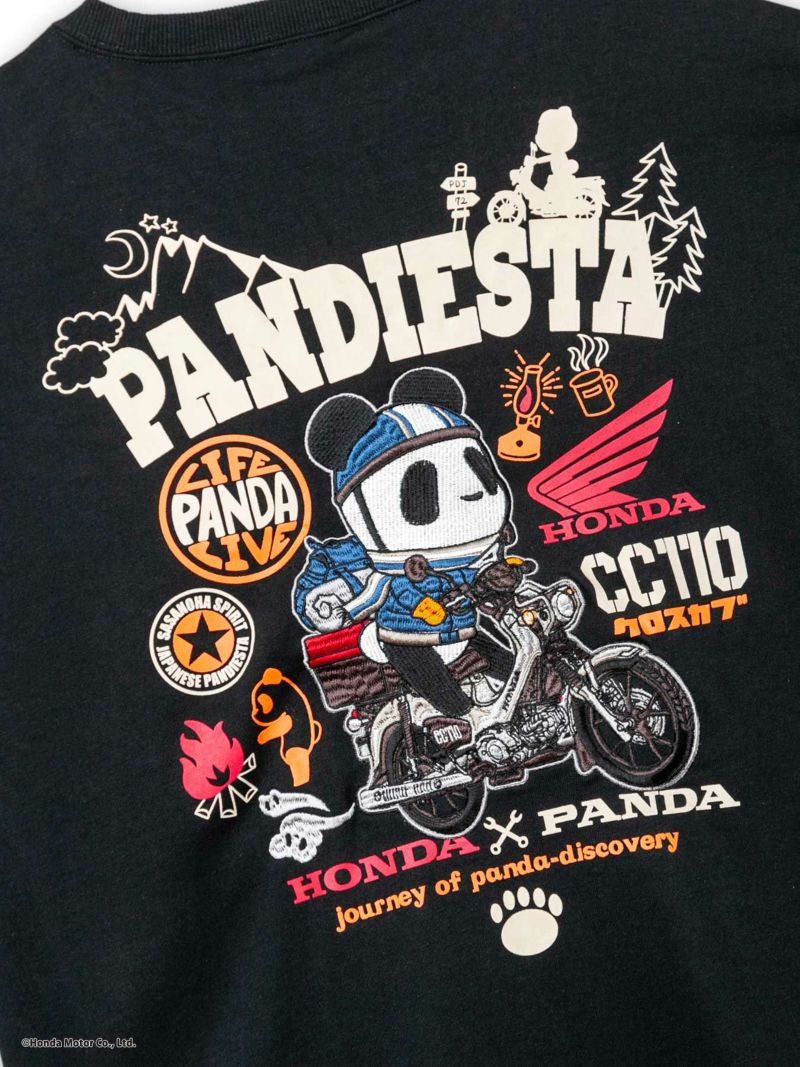 ＜予約＞【HONDA×PANDIESTA JAPAN】<br>“CROSS CUB 110”刺繍入りトレーナー