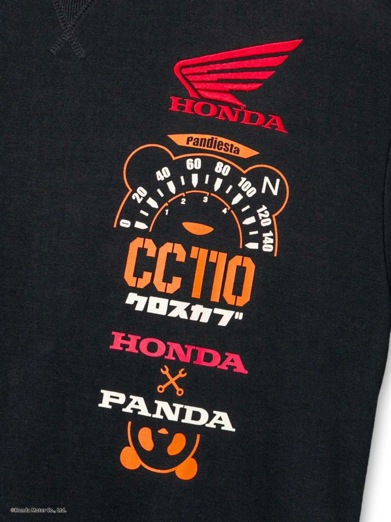 ＜予約＞【HONDA×PANDIESTA JAPAN】<br>“CROSS CUB 110”刺繍入りトレーナー