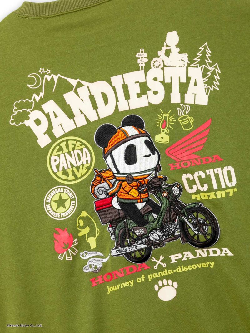 ＜予約＞【HONDA×PANDIESTA JAPAN】<br>“CROSS CUB 110”刺繍入りトレーナー