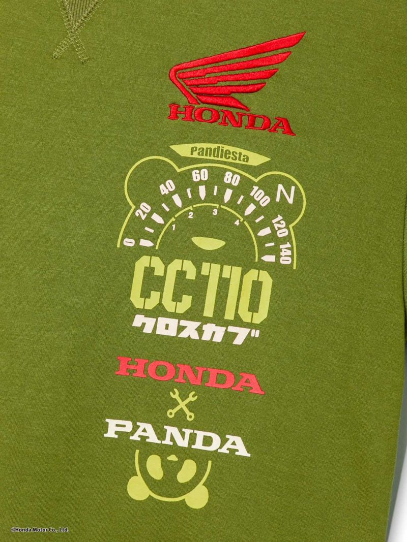 ＜予約＞【HONDA×PANDIESTA JAPAN】<br>“CROSS CUB 110”刺繍入りトレーナー