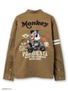 ＜予約＞【HONDA×PANDIESTA JAPAN】<br>“MONKEY125”刺繍入りミリタリーツイルシャツ