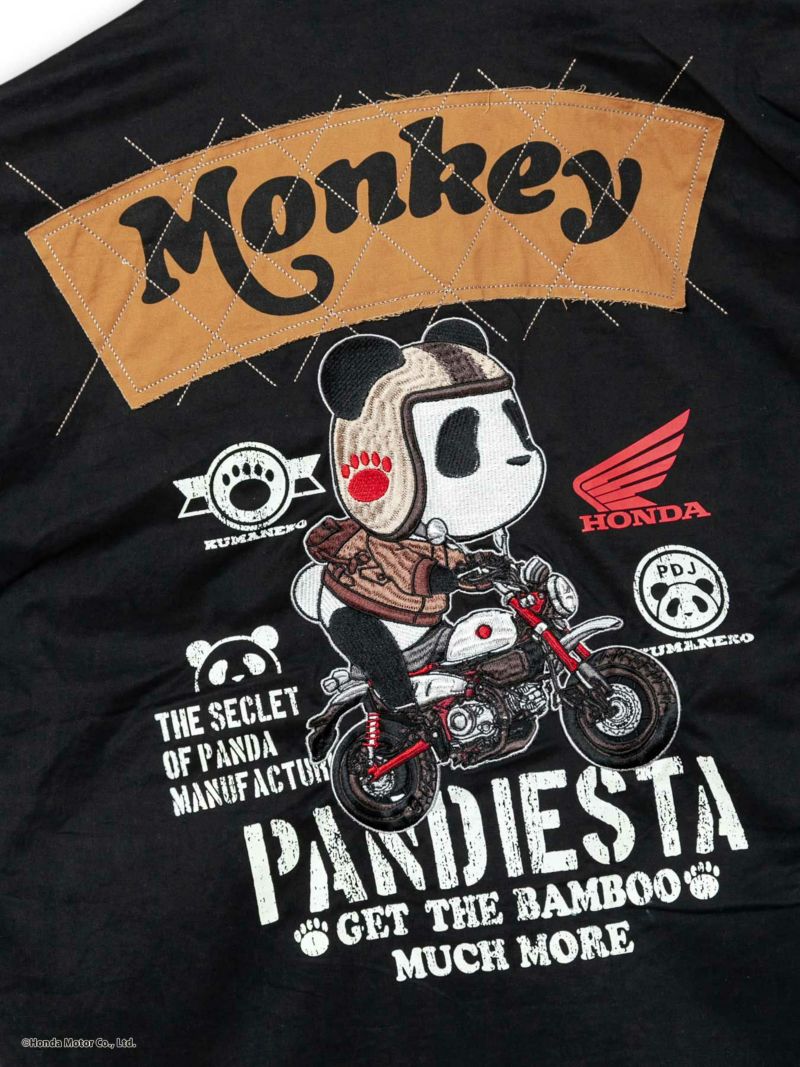 ＜予約＞【HONDA×PANDIESTA JAPAN】<br>“MONKEY125”刺繍入りミリタリーツイルシャツ