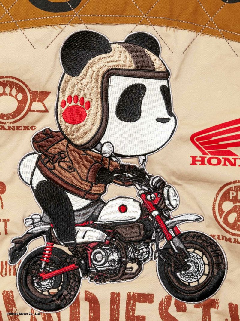 ＜予約＞【HONDA×PANDIESTA JAPAN】<br>“MONKEY125”刺繍入りミリタリーツイルシャツ