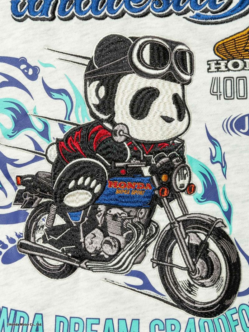 ＜予約＞【HONDA×PANDIESTA JAPAN】<br>“CB400FOUR”刺繍入りフルZIPパーカー