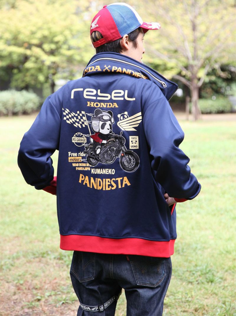 【HONDA×PANDIESTA JAPAN】“REBEL250”刺繍入りボリュームネックジャージ