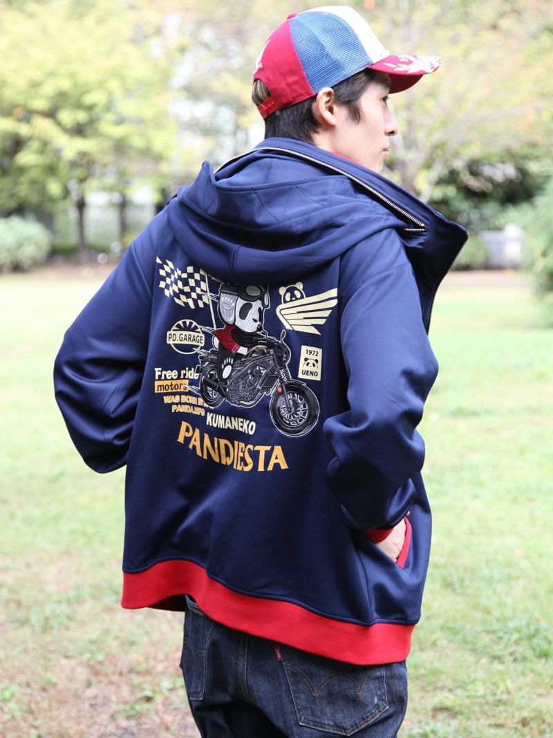 【HONDA×PANDIESTA JAPAN】“REBEL250”刺繍入りボリュームネックジャージ