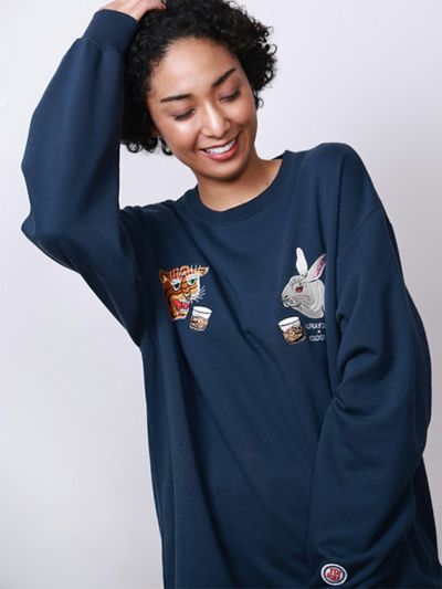 ≪30%OFF≫【倉吉×YOIDORE】<br>“松井酒造：倉吉”総刺繍トレーナー≪返品・取寄対応不可≫