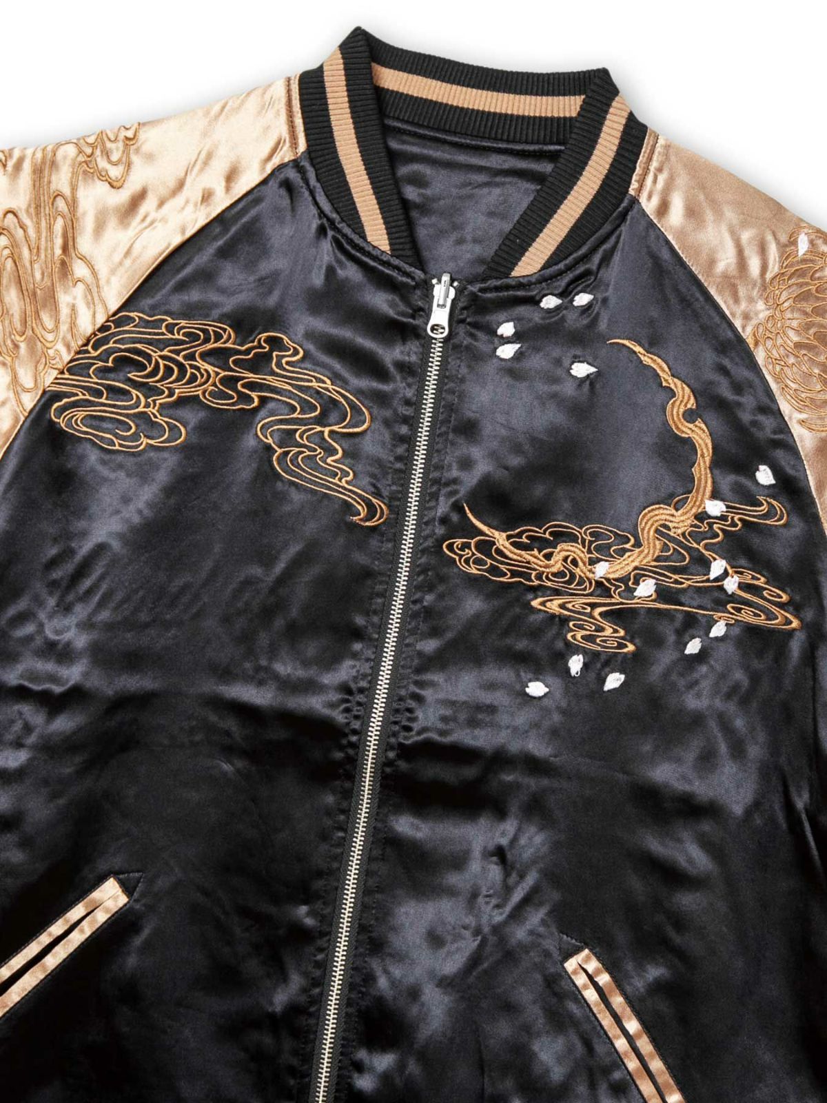 【抜刀娘】“葵：天女”総刺繍リバーシブルスカジャン