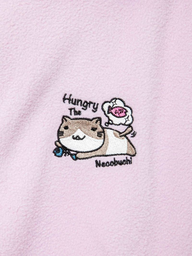 【NECOBUCHI-SAN】“Hungry”フリース素材BIGシルエット プルパーカー