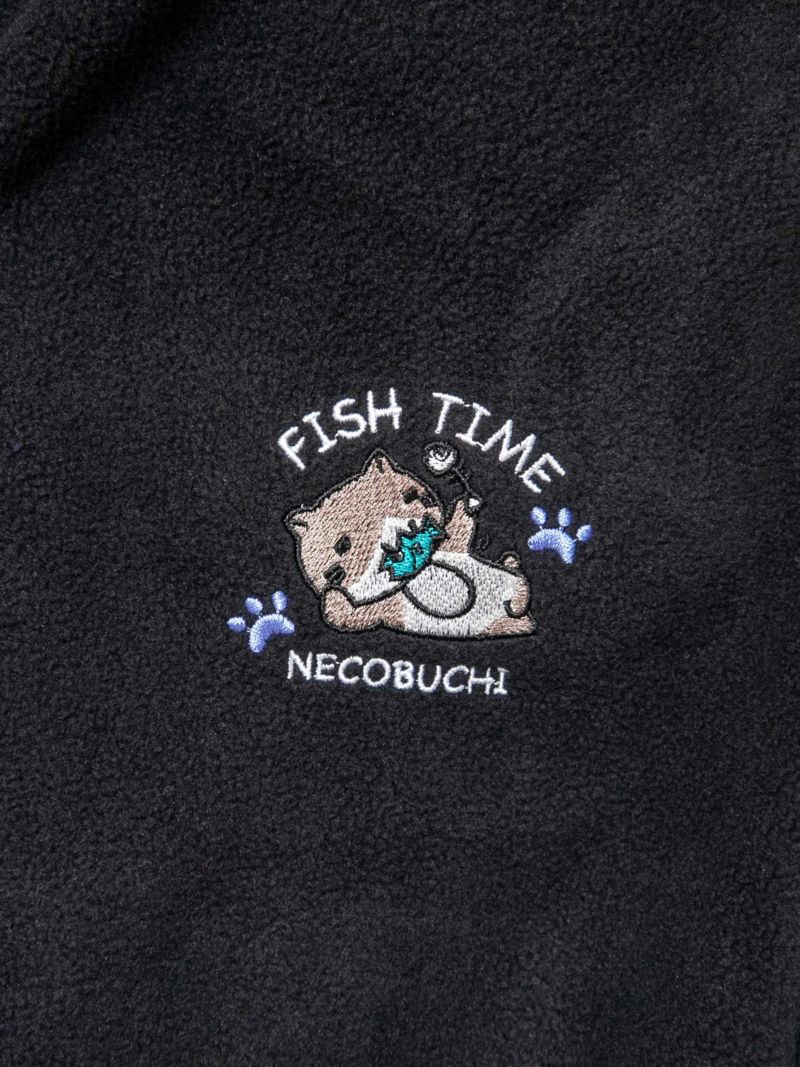 【NECOBUCHI-SAN】“FISH TIME”フリース素材パンツ