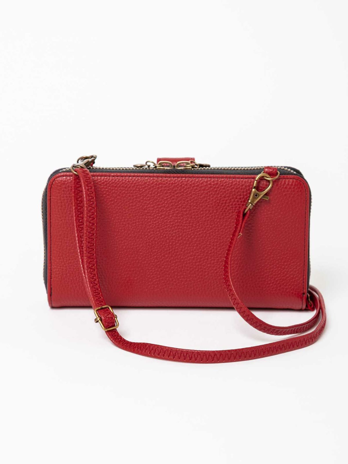 【雅結 -YuU-】<br>猫と水引刺繍 2WAYウォレットショルダーバッグ