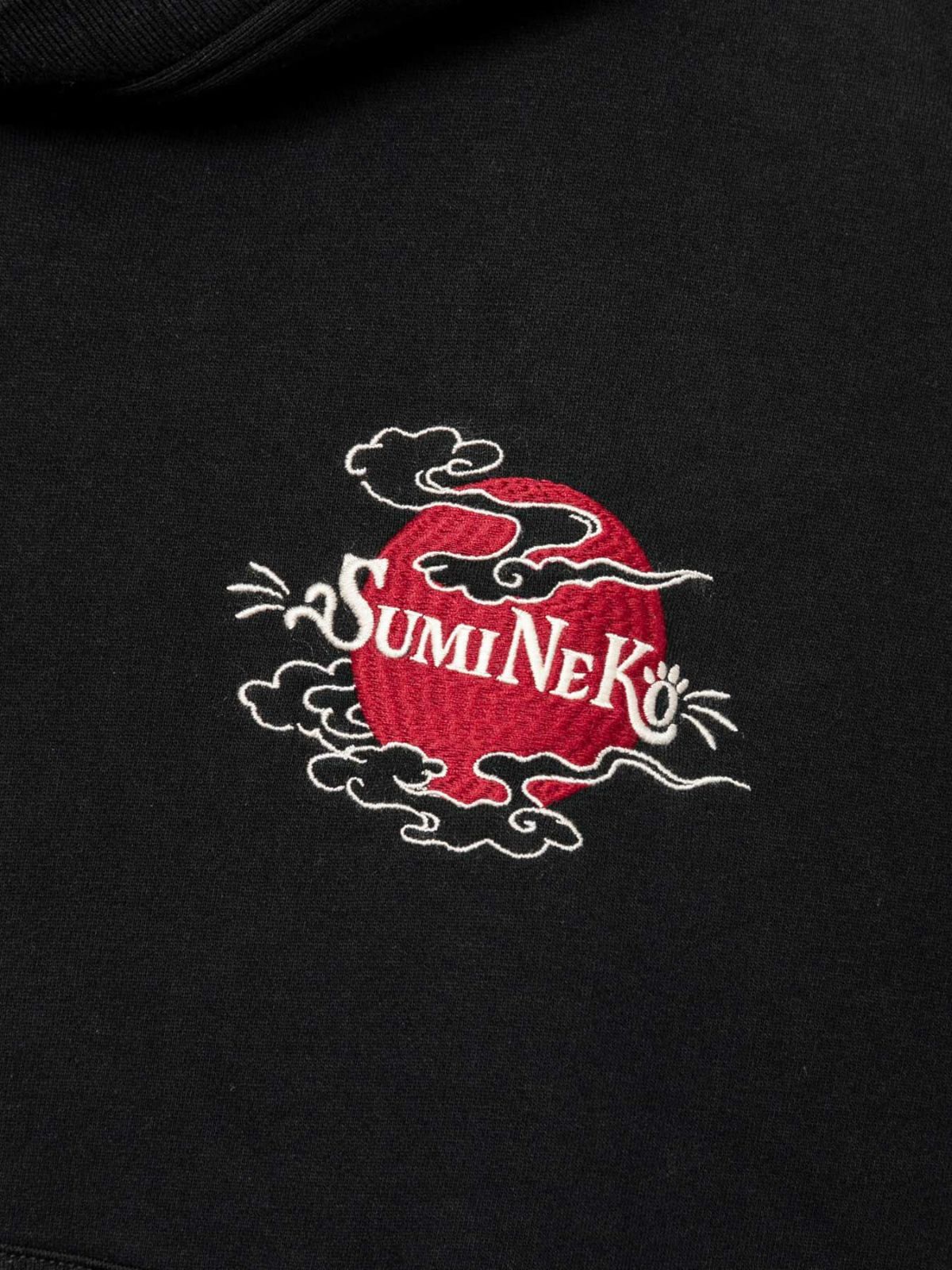 【SUMINEKO】<br>“溶け込む猫”BIGシルエットプルパーカー